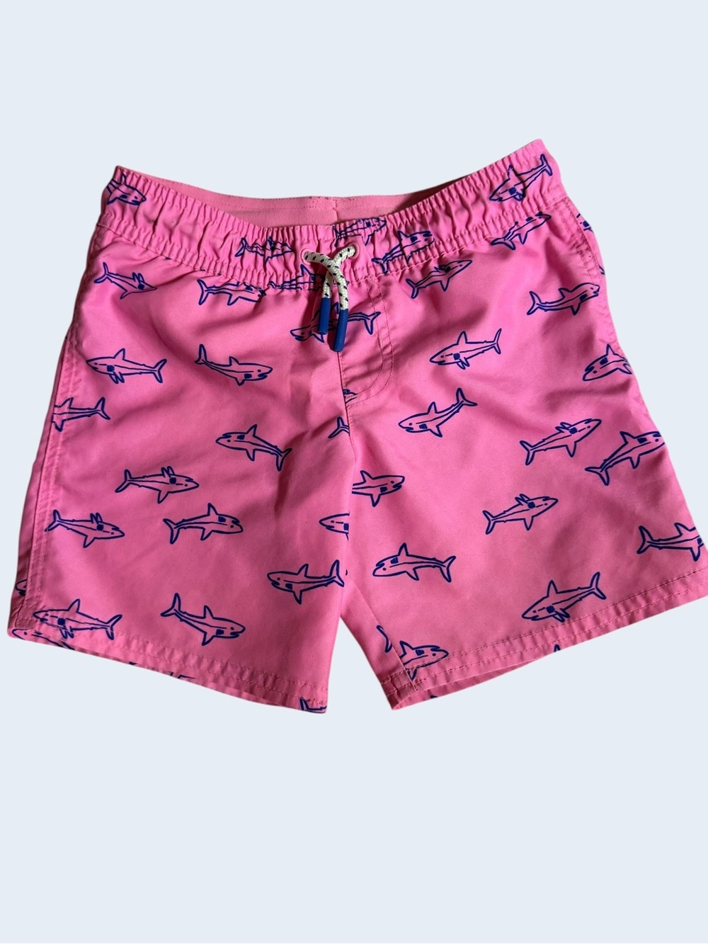 Kids Pink Shark Print Swim Shorts size 5T